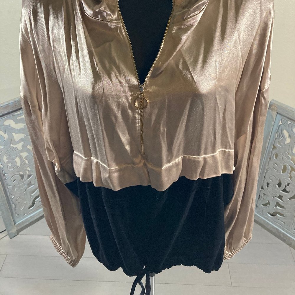 Black and Tan Velvet Set